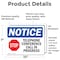 Signmission Telephone Conference Call In Progress Sign With Symbol, 10 in W x Rectangle, Vinyl Decal OS-2PACK-NS-D-710-L-18532 - alternate 3